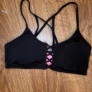 Black swimsuit top PINK brand size large